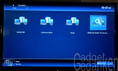 DVBLink Server über DLNA Zugriff am TV