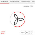 Screenshot: Startansicht der ComfoControl App