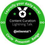 Continental Pilotkurs: Learnify your daily work - Content Curation Vorstellung der Ergebnisse zur Abschlussveranstaltung